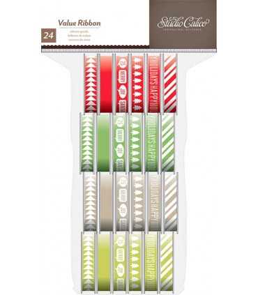 SET CINTAS NAVIDAD STUDIO CALICO 24x1,2 METROS