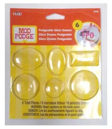 CABUCHONES DE CRISTAL PODGEABLES 6 UD MIX
