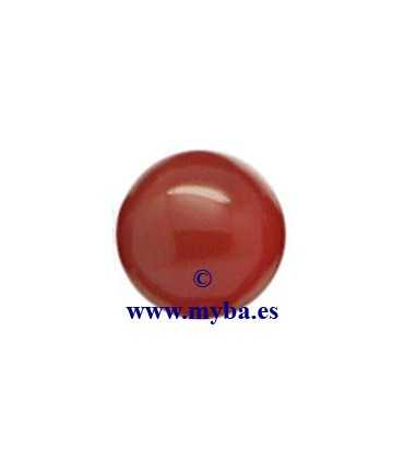 CABUCHÓN ÁGATA ROJA REDONDO 20 mm 1 UNIDAD
