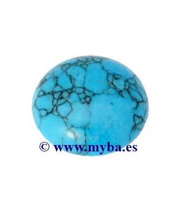 CABUCHÓN REDONDO TURQUESA 8 MM 2 UNIDADES