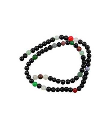 MIX BOLAS PIEDRAS 6 MM (NAT/TEÑIDA/IMIT) 38 CM