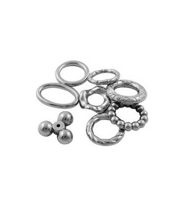 ANILLAS CCB 18 MM MIX FORMAS Y TAMAÑOS 10 UD