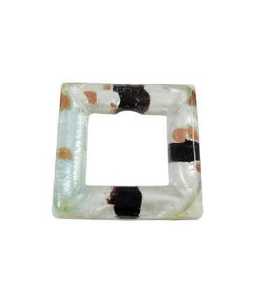 VENTANA CRISTAL SILVER FOIL BLANCO 40x40x7 MM