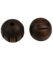 BOLAS MADERA TALLADAS 25 MM AGUJERO 5 MM 8 UD