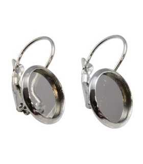 PENDIENTE COBRE BALLESTILLA CON MARCO 14 MM 2 UD