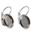 PENDIENTE COBRE BALLESTILLA CON MARCO 14 MM 2 UD