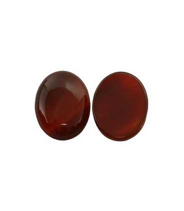 CABUCHÓN ÁGATA ROJA TEÑIDA 18x25x7 MM