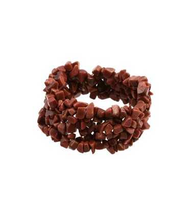 PULSERA CHIPS GOLDSTONE SINTETICO  HILO ELÁSTICO