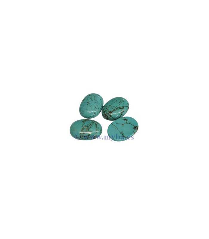 CABUCHÓN TURQUESA SINKIANG TEÑIDA 30x22 mm