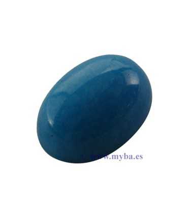 CABUCHÓN OVAL JADE TEÑIDO AZUL 18x25x10 MM 1 UD