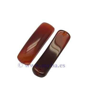 COLGANTE RECTANGULAR AVENTURINA ROJA 36x10x4 MM