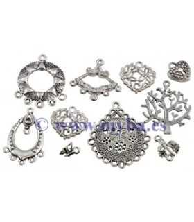 COLGANTES METAL MIX 10-40 MM  APROX 50 GRAMOS