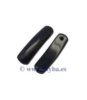 COLGANTE RECTANGULAR GOLDSTONE AZUL 36x10x4 MM