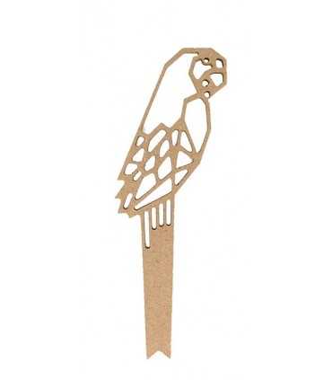 LORO GUACAMAYO DE MADERA ARTEMIO 5,5x15 CM