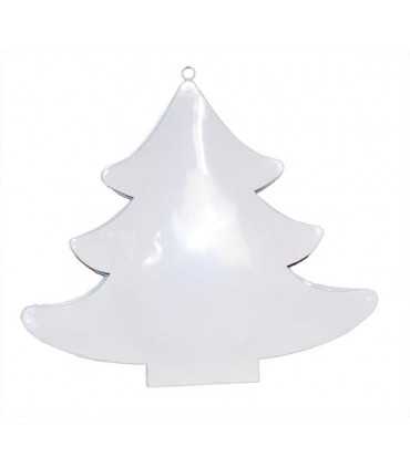 ÁRBOL METAL PINTADO EN BLANCO ARTEMIO 23,5x21x2 CM