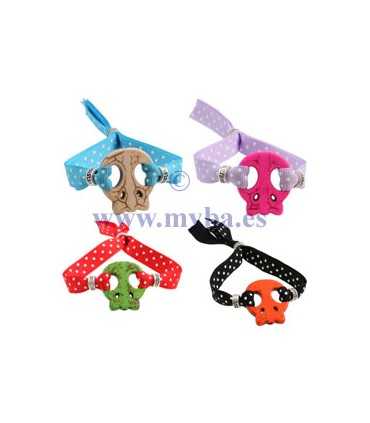 PULSERAS CALAVERAS MYBA SURTIDAS 1 UD AJUSTABLES