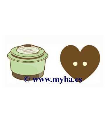 MÁQUINA DE HACER BOTONES CORAZÓN 20 EPIPHANY