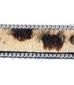 TIRETA  PIEL POTRO LEOPARDO RIBETE 14 MMx25 CM