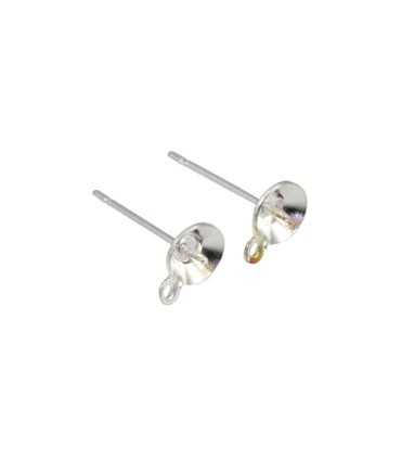PENDIENTES CONO 5 MM CON ANILLA 10 UNIDADES