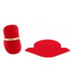 SOPORTE PVC PARA ANILLOS ROJO 10 UNIDADES