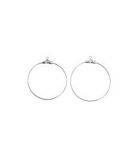 PENDIENTES ARO FINO 35 MM 50 UNIDADES APROX.