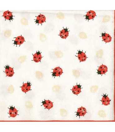 SERVILLETAS AMBIENTE MARIQUITAS 33x33 CM  20 UD.