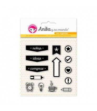 Sellos transparentes Me organizo Anita 14 UD
