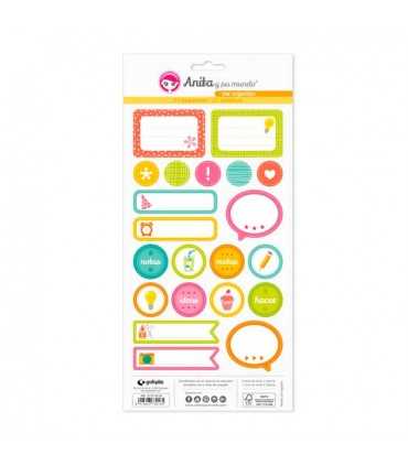 PEGATINAS ETIQUETAS ANITA ME ORGANIZO 21 UD