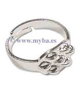 ANILLO AJUSTABLE SIETE ASAS PARA COSER PLATEADO