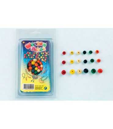 BOLAS DE MADERA COLORES Y TAMAÑOS SURTIDOS. 250 UD
