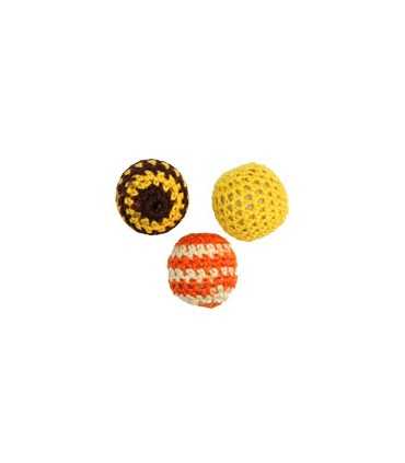 BOLAS CROCHET MIX TIERRA 22 MM 3 UNIDADES