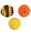 BOLAS CROCHET MIX TIERRA 18 MM 3 UNIDADES