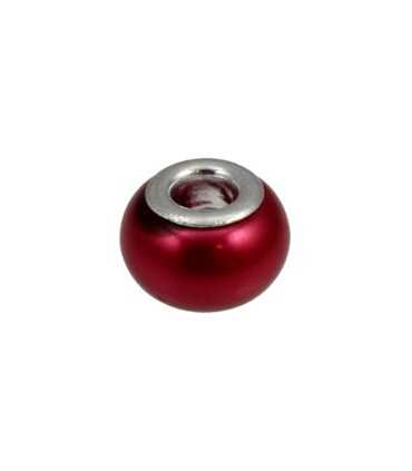 CUENTA PANDO IMIT PERLA ROJO 14x10mm AG 5mm 2 UD