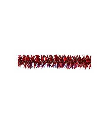 LIMPIA PIPAS 8 MM x 50 CM  ROJO GLITTER 6 UNIDADES