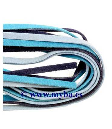 CINTA IMITACIÓN ANTE 3 MM MIX AZUL 3x2 M