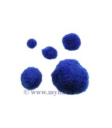 POMPONES AZUL MIX TAMAÑOS 10 A 40 MM 50 UD
