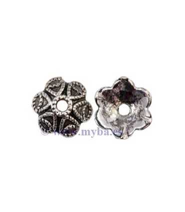 CASQUILLAS 10x4 MM PLATINO 8 UNIDADES