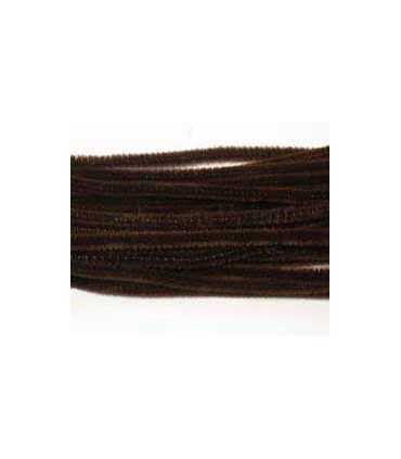 LIMPIA PIPAS 6 MM x 30 CM  MARRÓN OSC 20 UNIDADES