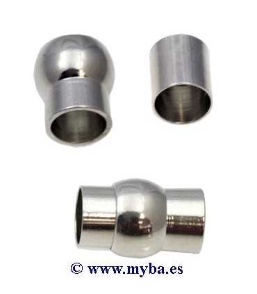 CIERRE MAGNÉTICO 18x12mm INTERIOR 8 MM PLATA 1 UD