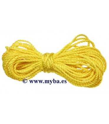 CORDÓN TRENZADO AMARILLO 1,5 MM x 5 METROS