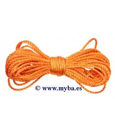 CORDÓN TRENZADO NARANJA 1,5 MM x 5 METROS