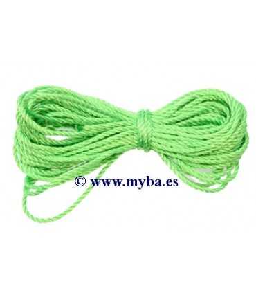 CORDÓN TRENZADO VERDE 1,5 MM x 5 METROS