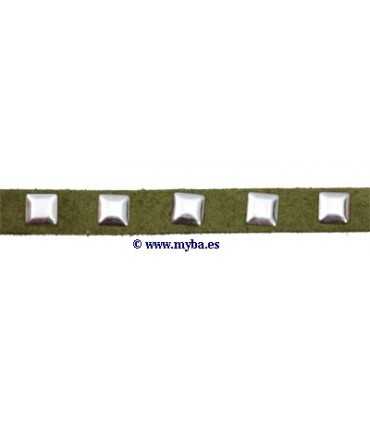 TIRETA ANTE VERDE 7 MM CON TACHUELAS x 1 METRO