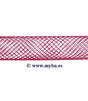 TUBO RED NYLON 4 MM DIÁMETRO x 1 METRO ROJO VINO