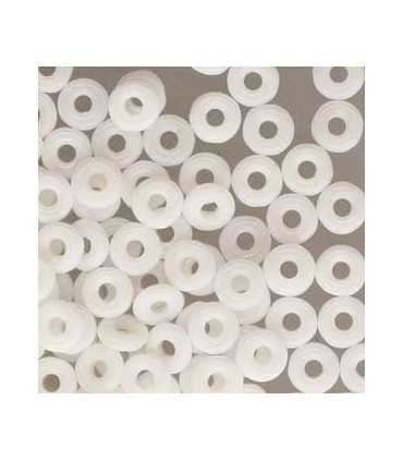O BEADS CR.CHECO 3,8x1mm 5 GR CHALKWHITE, BLANCO