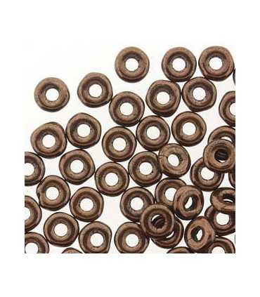 O BEADS CR.CHECO 3,8x1mm 5 GR JET BRONZE
