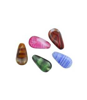 PETALO DE CRISTAL VETEADO 17 x 9 mm