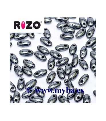 RIZO 2,5x6 MM JET HEMATITE 23980-14400 10 GRAMOS