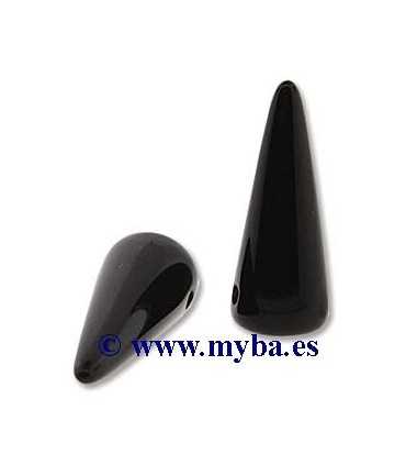 SPIKE BEADS 7x17 MM JET NEGRO 23980 20 UNIDADES