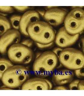 TWIN BEADS PRECIOSA 2,5x5mm 01720 GOLD 9,33 GR